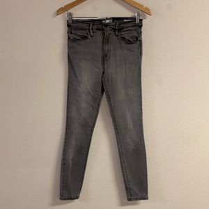 ✨Frame Denim Le High Skinny Smithson Gray‎ Jeggings Women's Size 28